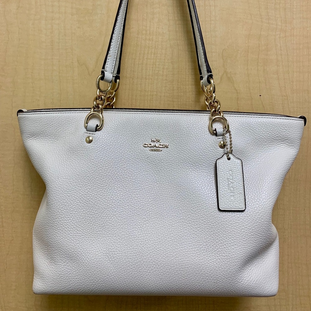 COACH Handbag White/Cream